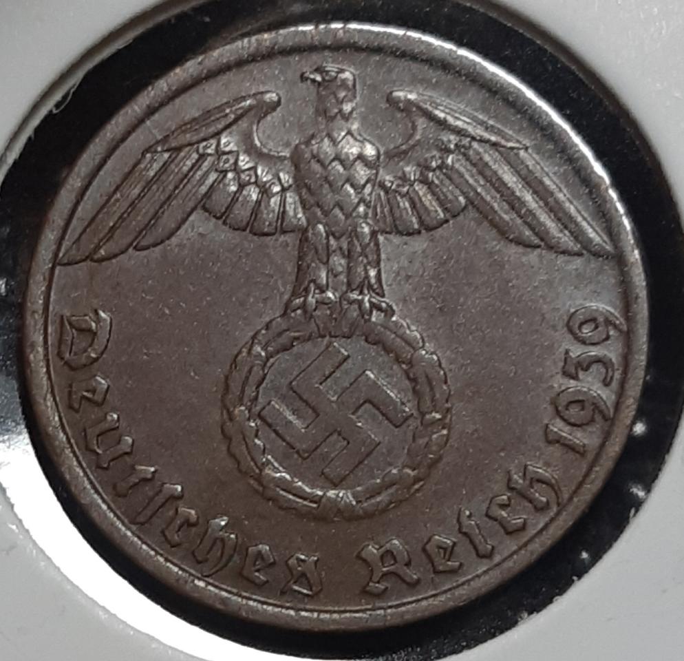 독일 나치 1939년 1페닝.외국주화 주화 화폐 동전