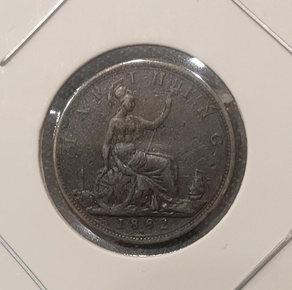 1892년 영국 빅토리아 파딩 주화