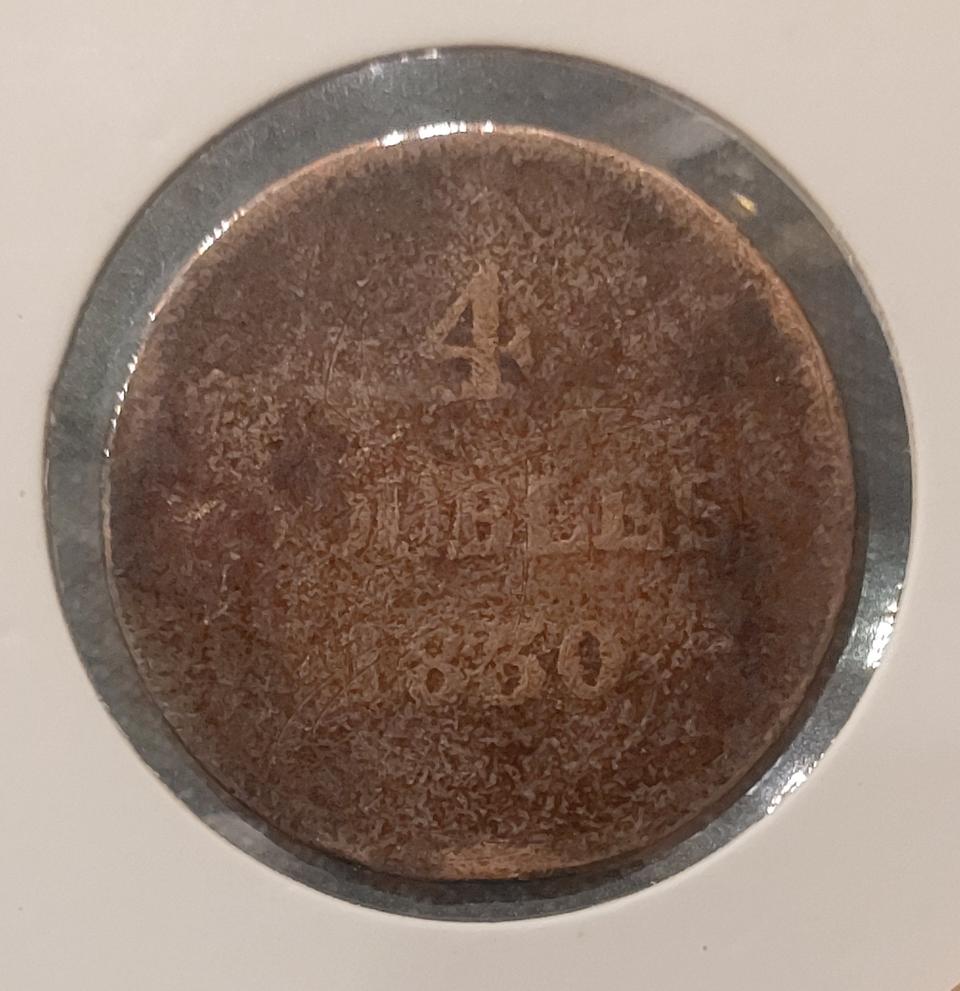 196살 1830년 영국 건지 4더블 주화