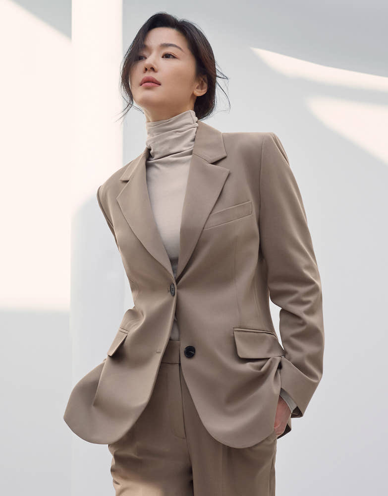 (새상품) 지오다노 전지현 블레이저 베이지자켓