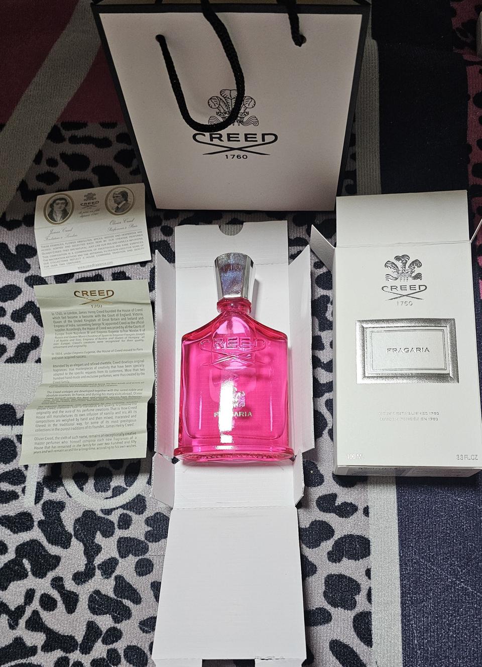 크리드 프라가리아 오드퍼퓸 여성향수 100ml 미개봉 새상품 쇼핑백
