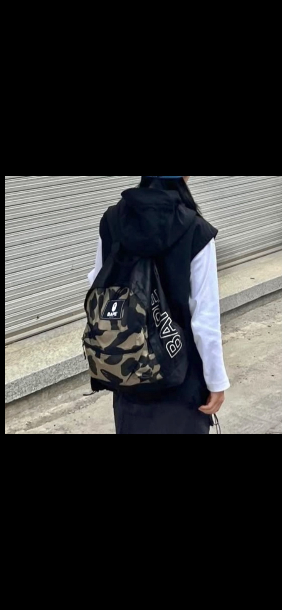 베이프 가방 백팩 카모 새상품 정품