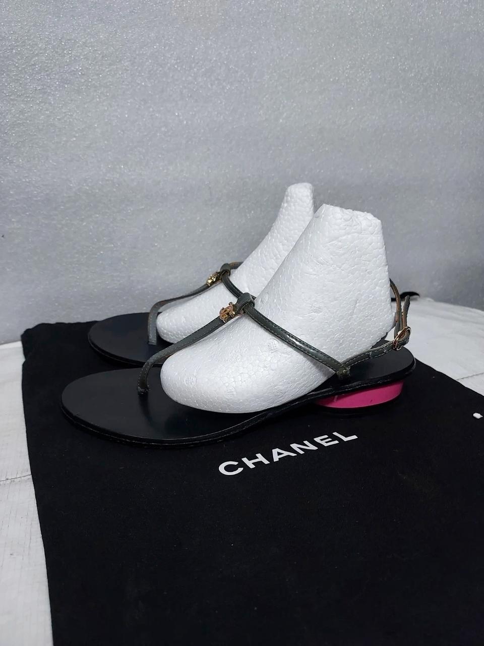 샤넬정품쪼리샌들