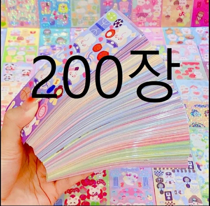 [200장] 스티커  씰스티커 다꾸  스티커 씰 스티커 200장