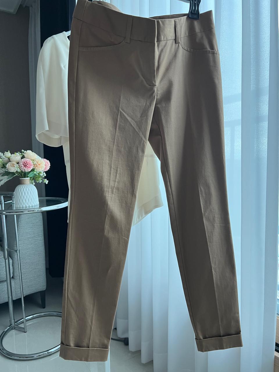 자라 베이직 여성 브라운 팬츠