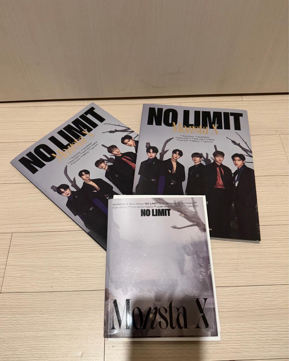 몬스타엑스 NO LIMIT 10TH 미니앨범 한정판 3종 일괄