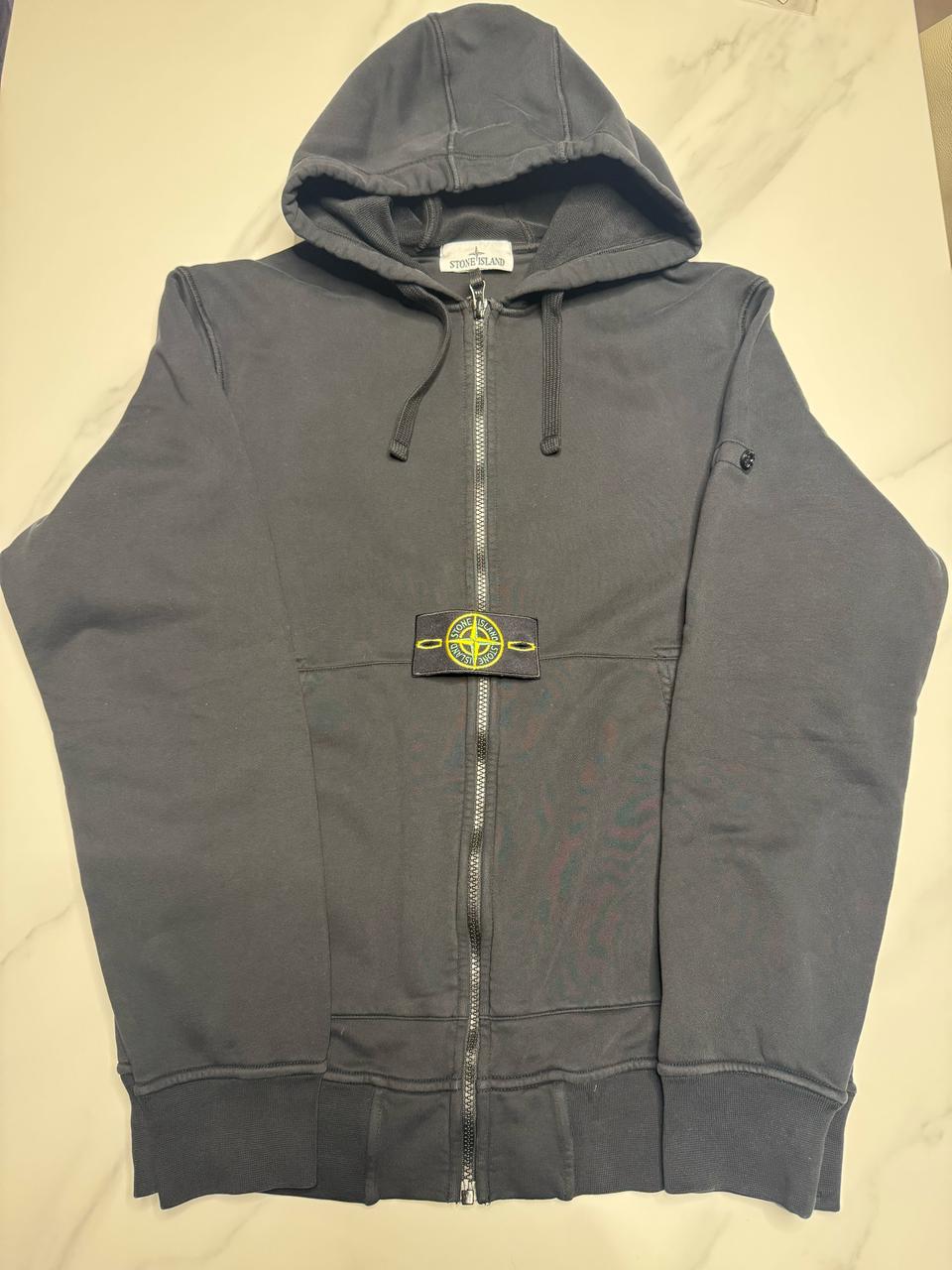 [XL]26SS 스톤아일랜드 블랙 후드집업