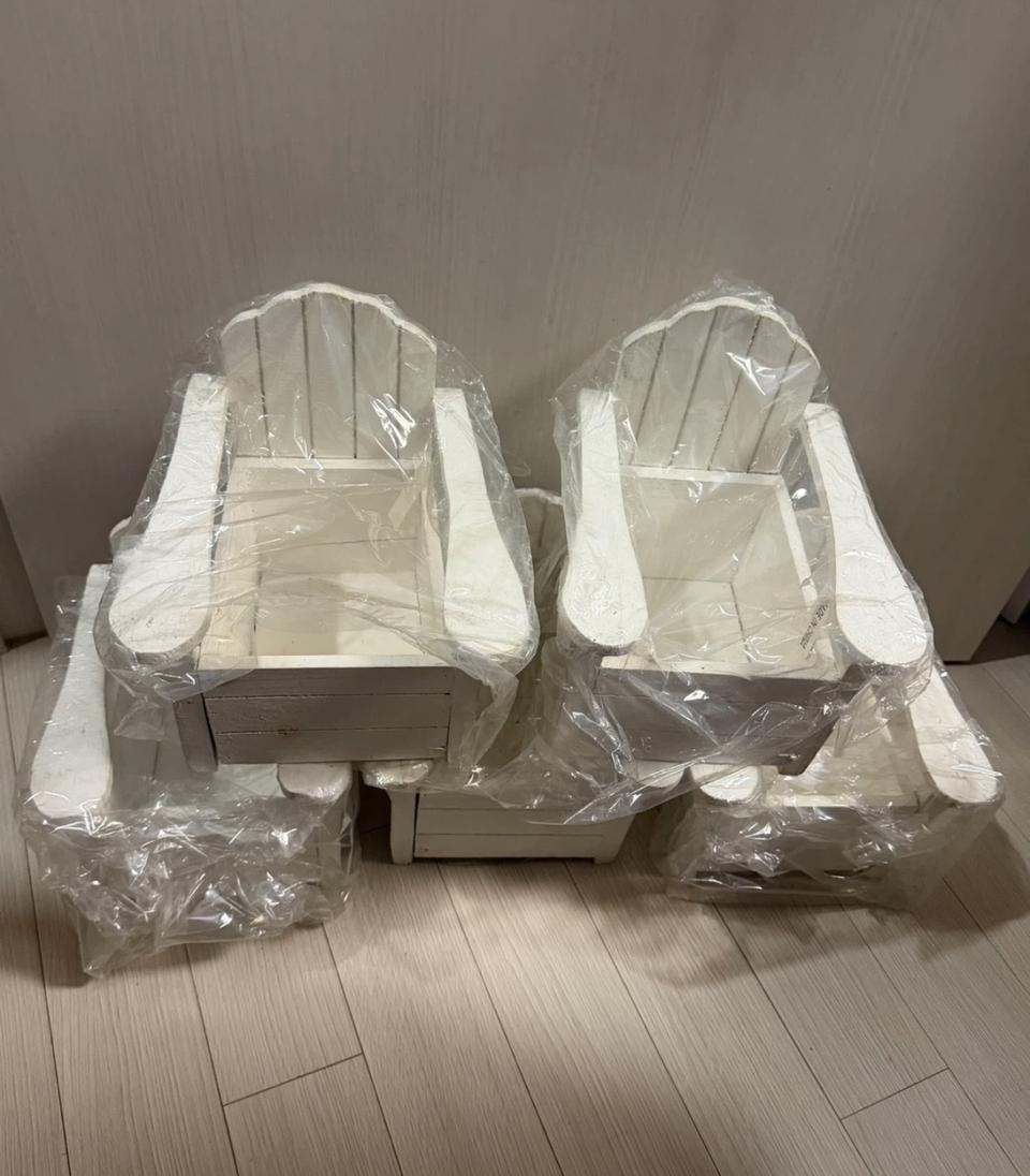 미니 원목 미니의자 트레이 장식