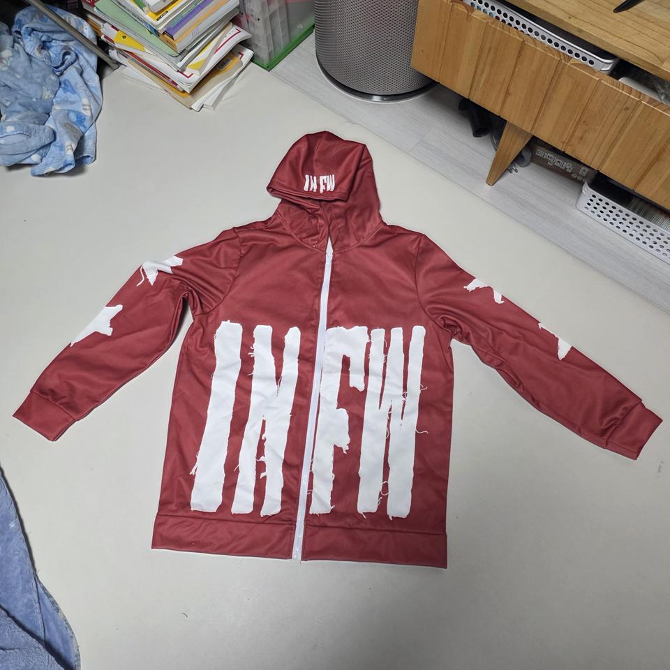 레드 INFW 후드집업