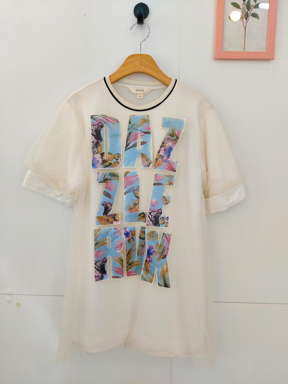 레이스 망사 티셔츠 55~66