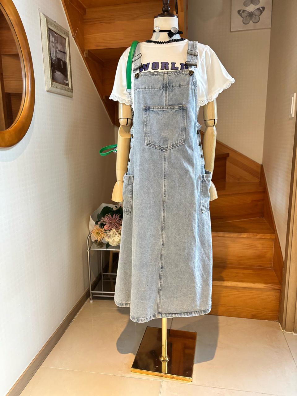 데님. 원피스