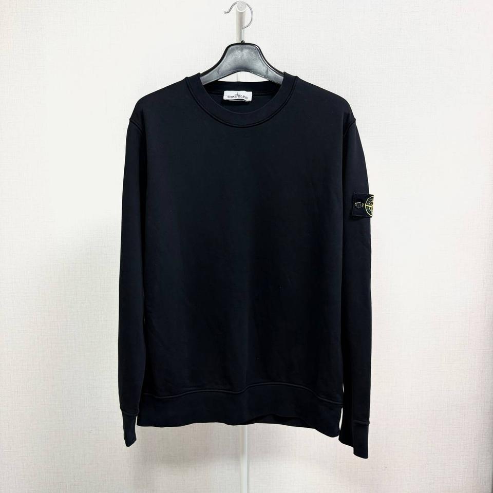 [2XL/정품] 스톤아일랜드 맨투맨 블랙