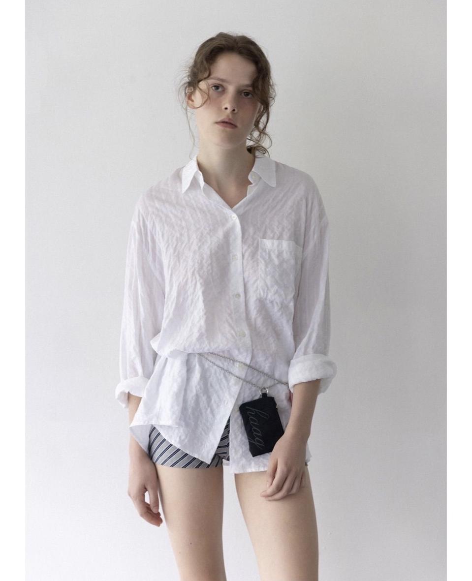 새상품:)헤이그 a vintage over shirt(white)