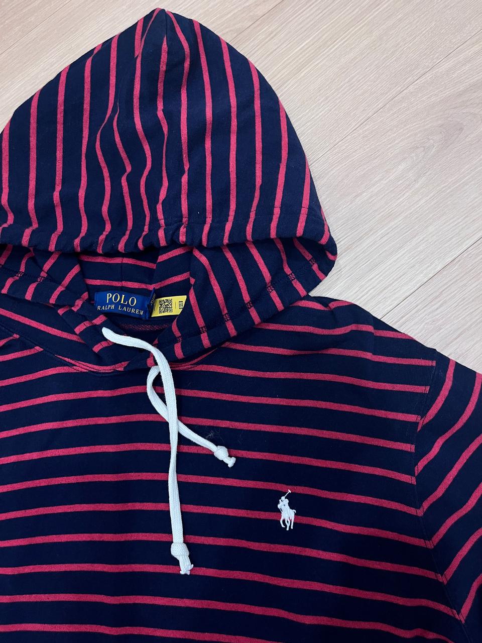 POLO Ralph Lauren Stripe Hood(NAVY/RED)