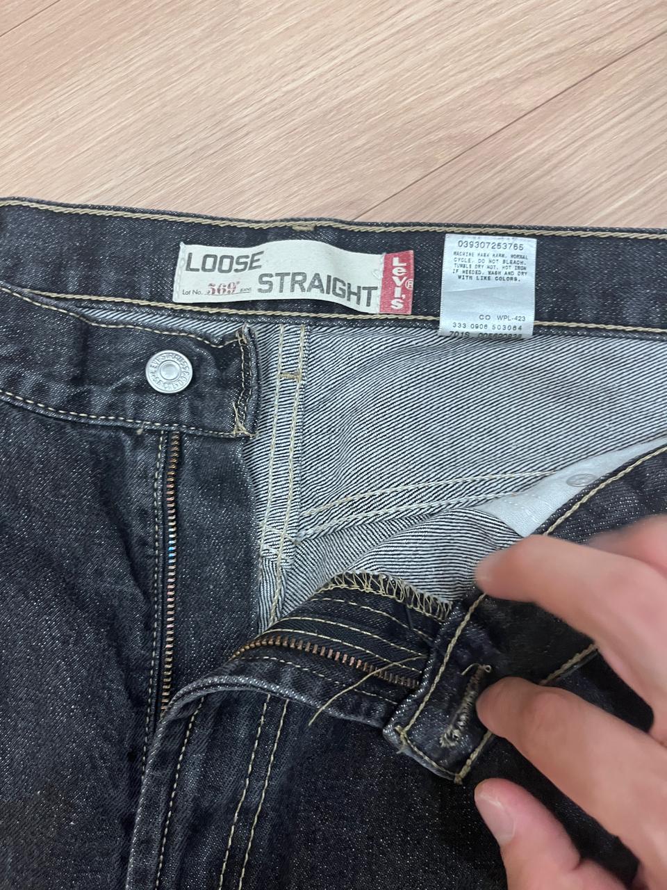 Levi's 569 Loose Straight Black Jeans