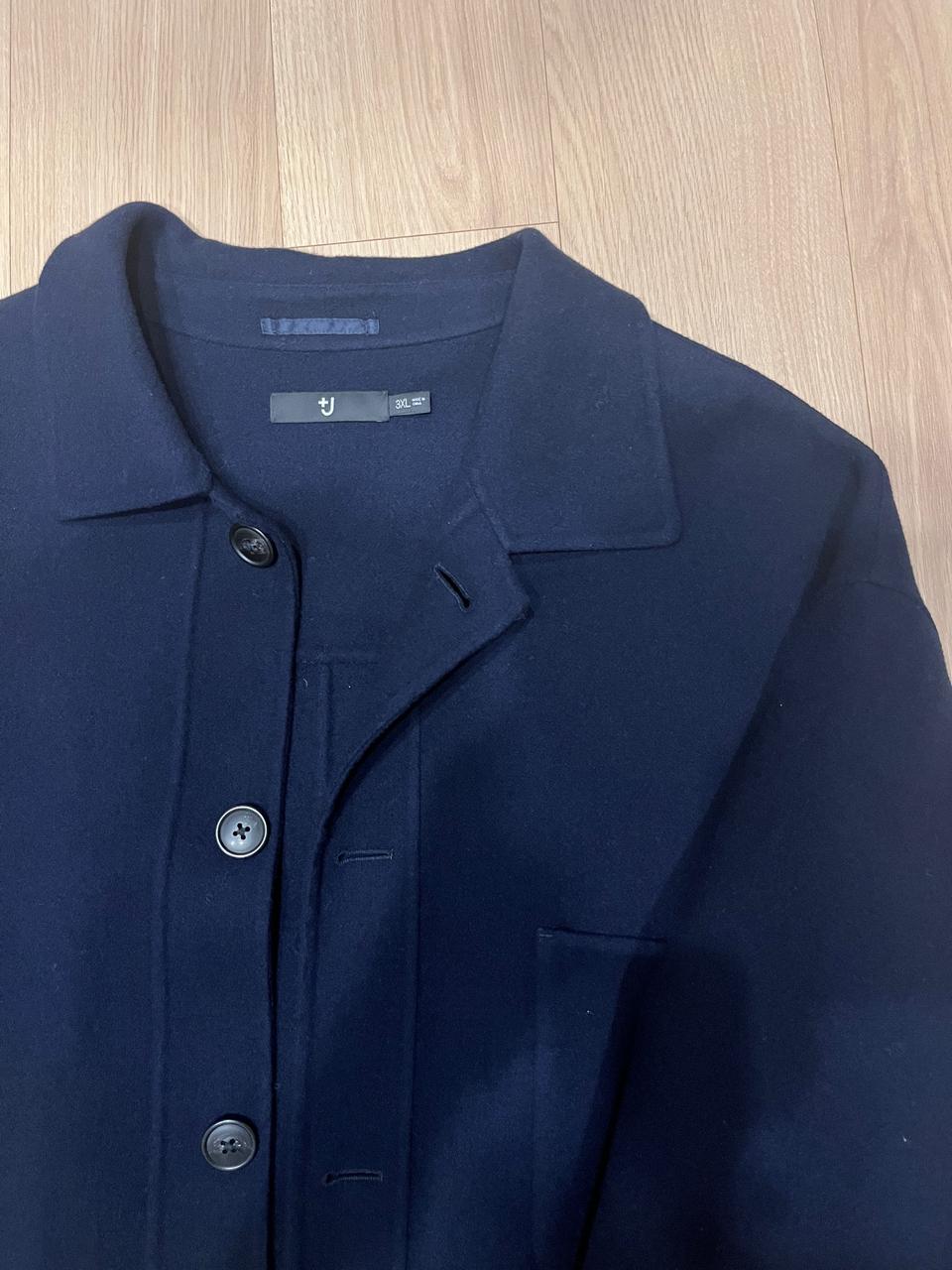 유니클로x질샌더 Uniqlo +J 네이비 울 코트 (3XL)