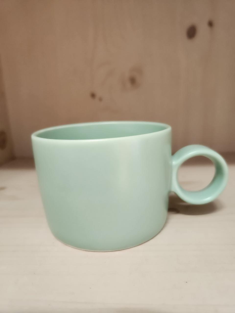 맥심 민트색 머그컵