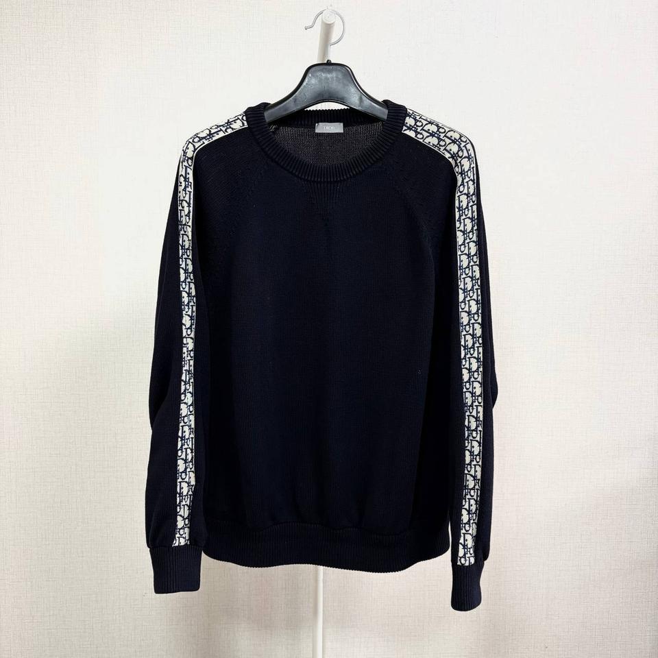 [2XL] 디올 오블리크 인서트 니트