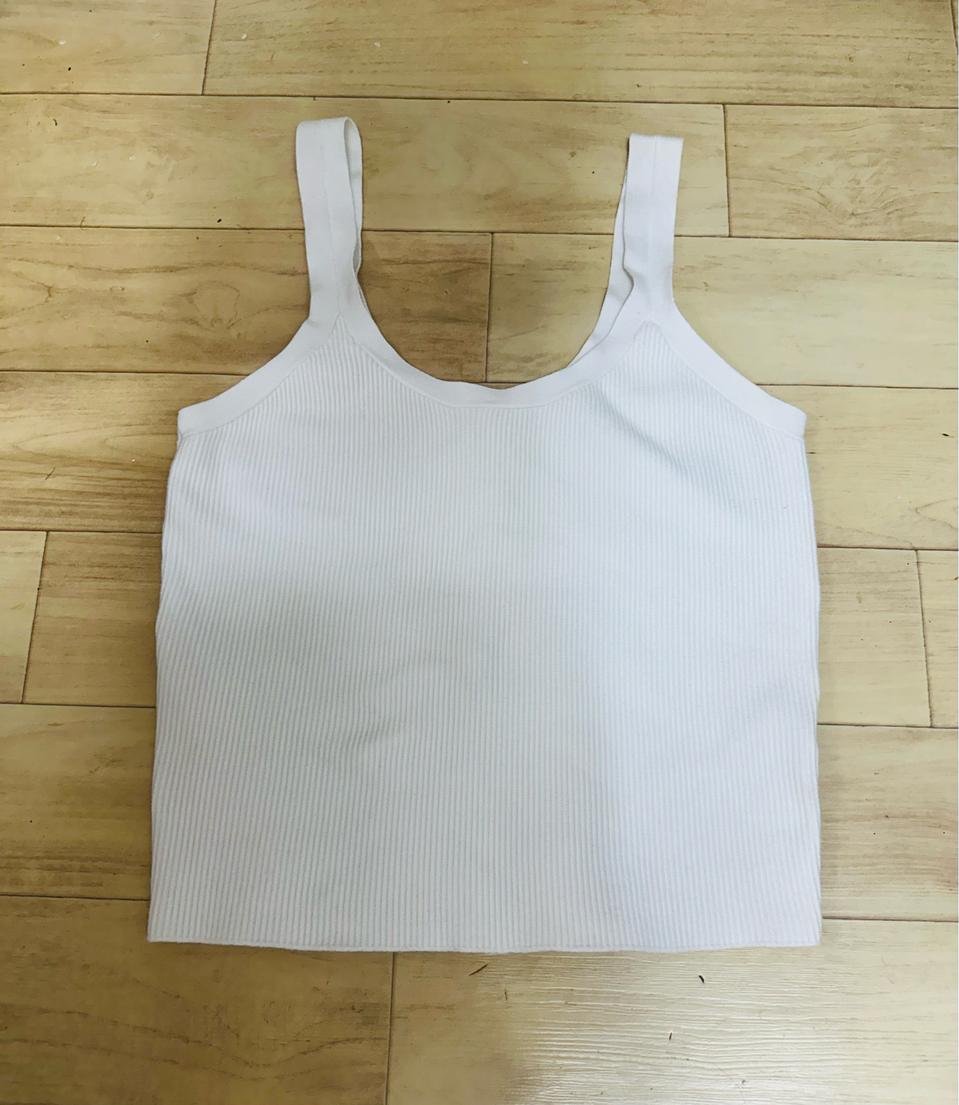 아베크롬비 화이트 골지 나시 XL