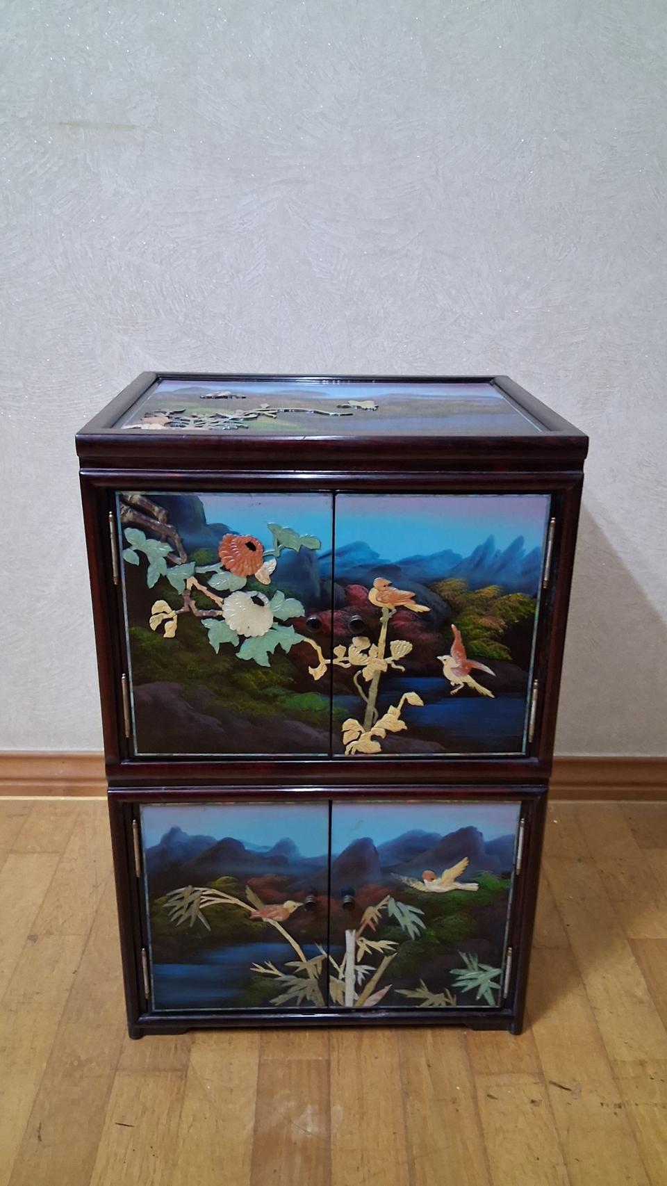 옥돌장식장 자개장식장