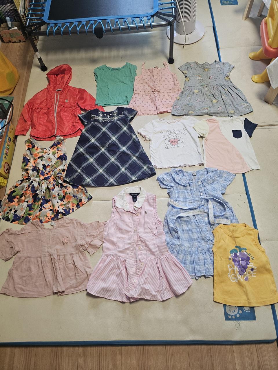 여아 여름옷 일괄 100사이즈 랄프로렌 짐보리 게스 베이비갭 H&M 컬리