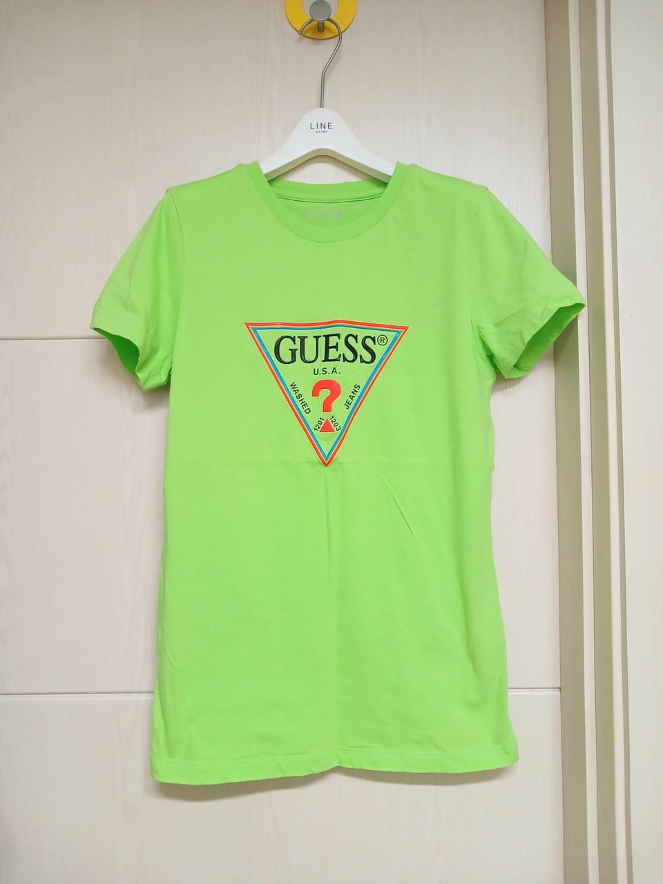 2회착용) GUESS 상콤 티셔츠
