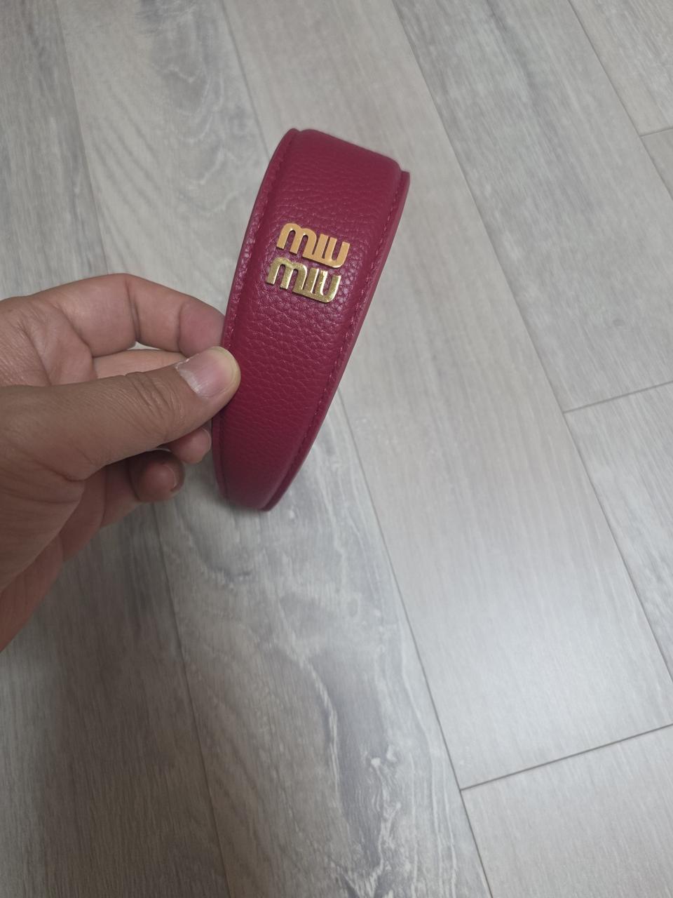 미우미우머리띠 레드