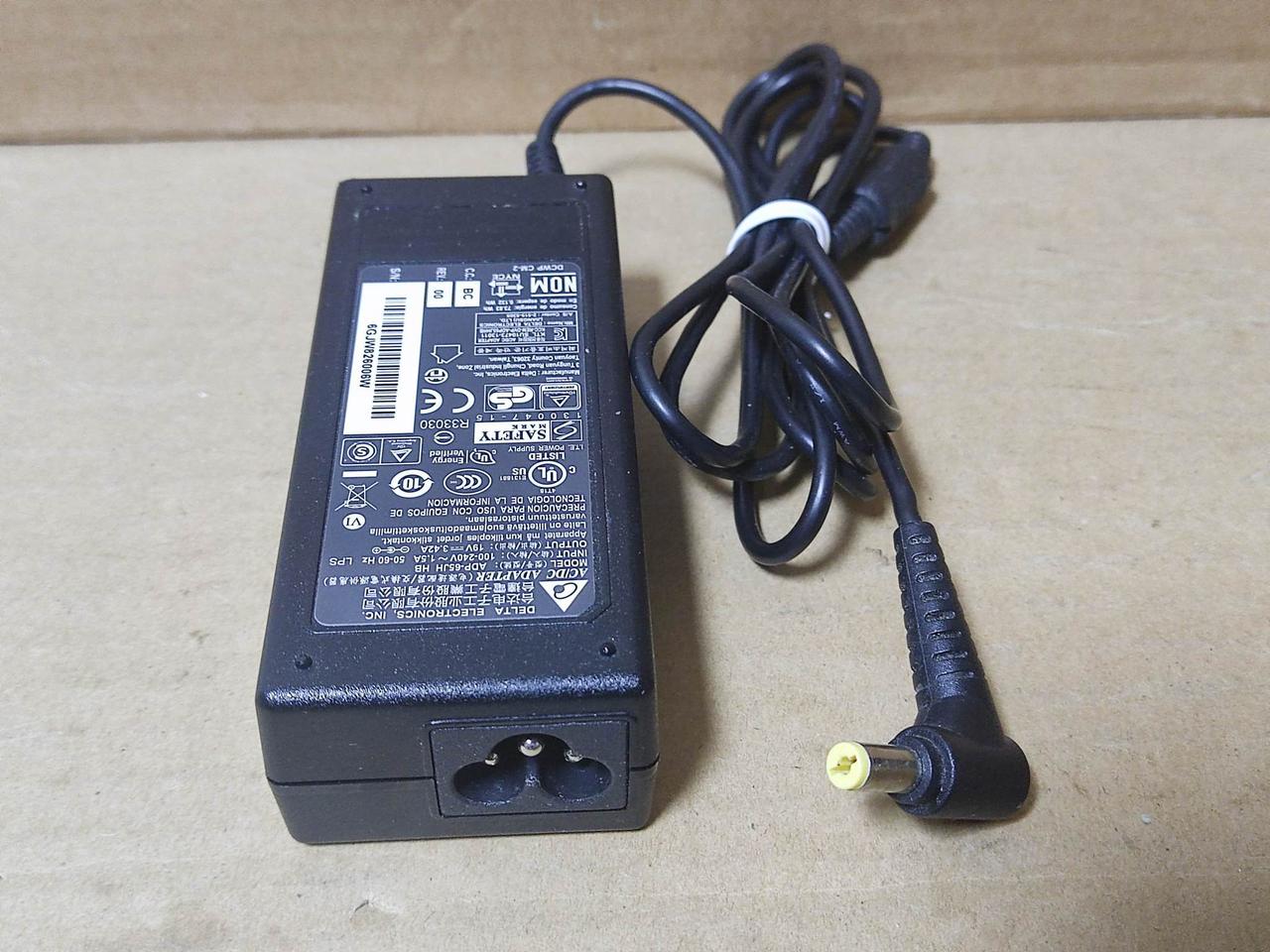 아답터DC 19V 3.42A 외내경5.5mm-1.7mm