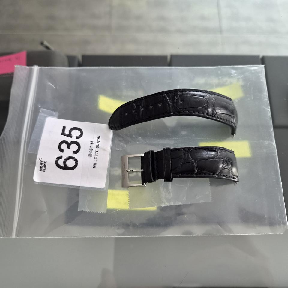 몽블랑 정품 악어가죽 줄과 핀버클 러그 21mm