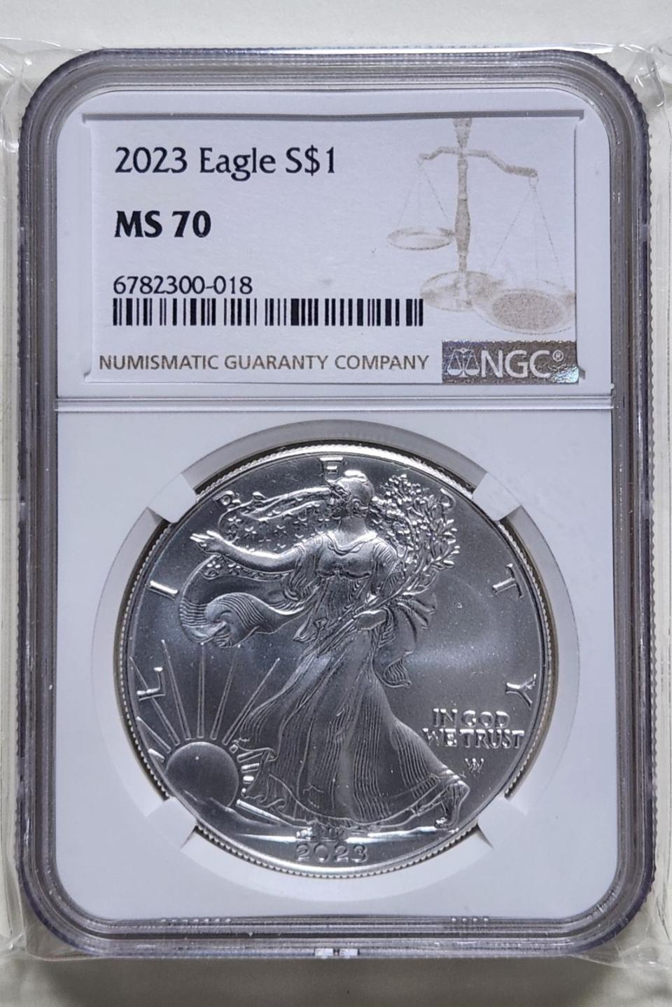 미국 2023년 이글 은화, T-2, ngc70