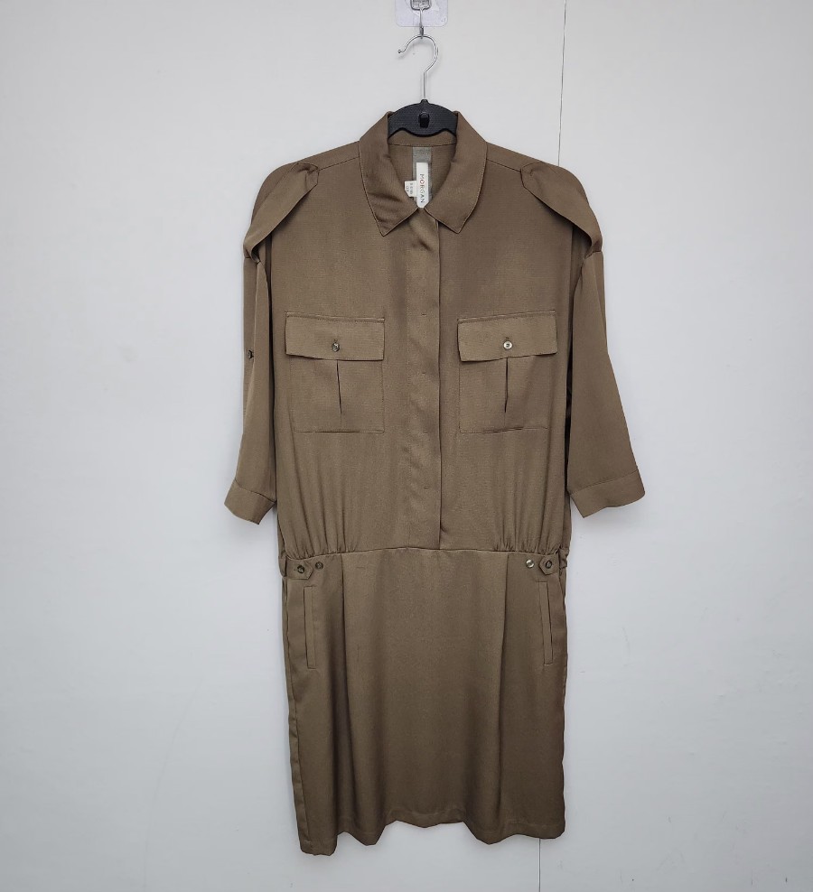 [MORGAN 모르간] 100 77 여 셔츠원피스 롱원피스