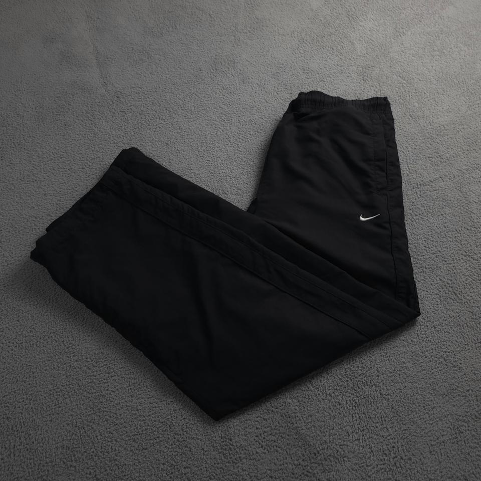 00s 나이키 올드스쿨 블랙 와이드 우븐 스트링 트랙팬츠 (XL)