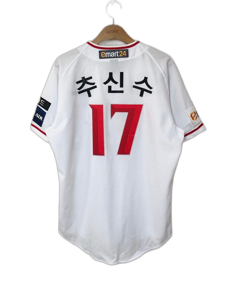 KBO 다이나핏 SSG랜더스 어센틱 홈유니폼/져지 L #17 추신수