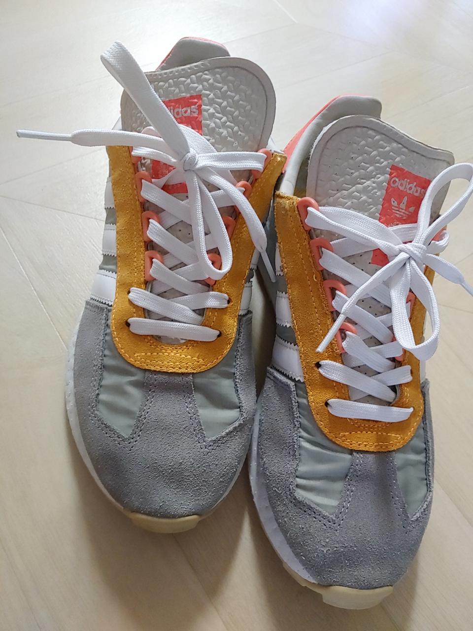 adidas  이니키 66  러너 회색 오렌지  260