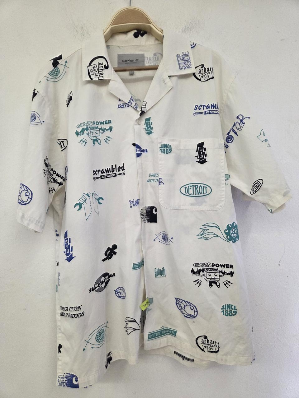Carhartt 그래픽 반팔 셔츠 L