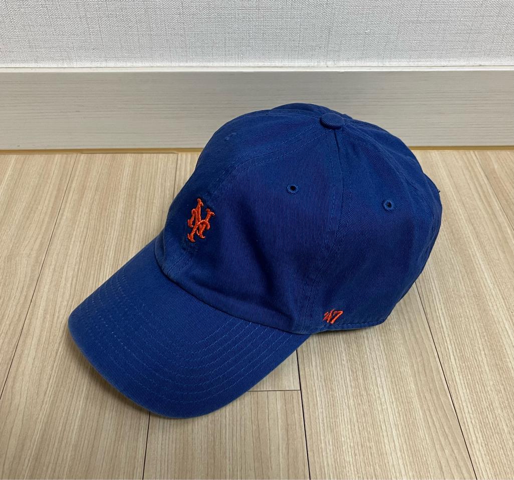 47브랜드 뉴욕 메츠 MLB 러너 클린업 볼캡 모자 블루