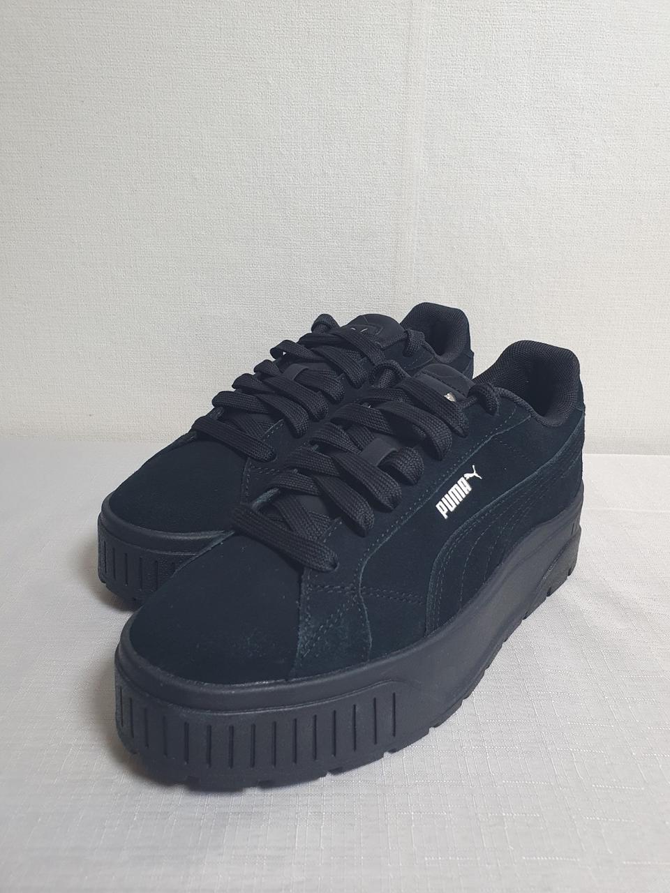 245mm 푸마 카르멘 2 플랫폼 스니커즈 블랙