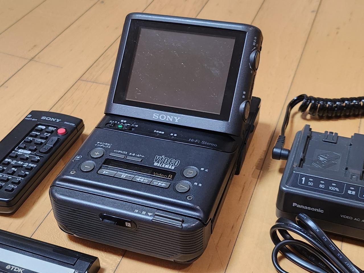 SONY 소니 GV-500 포터블 8mm 비디오 티비  레코더 워크맨