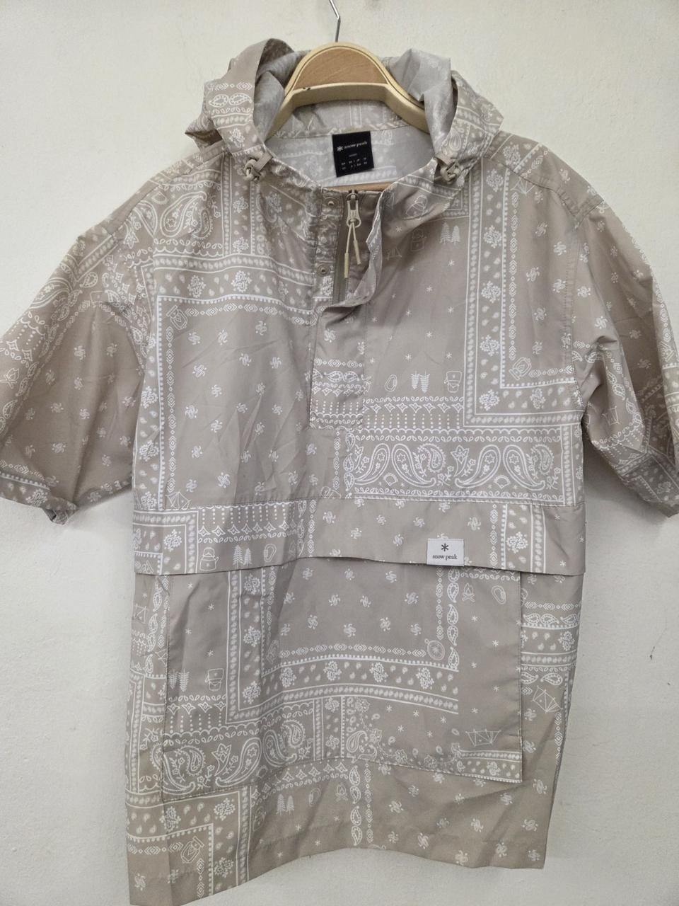 스노우피크 페이즐리 반팔 후드 자켓