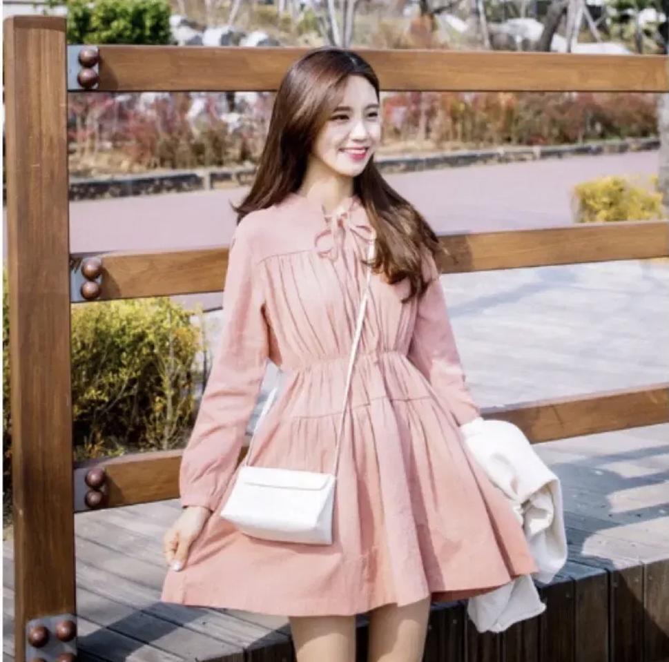 인디핑크 플레어 원피스