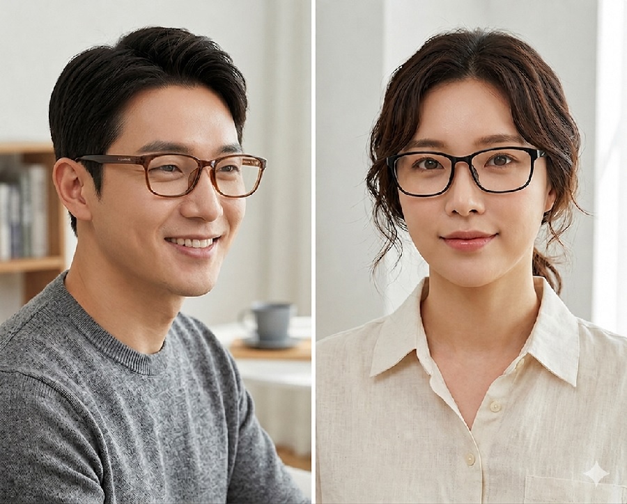 트렌디온 L 울템 안경테 고탄성 국내생산 K-97OB 두가지색상 새제품