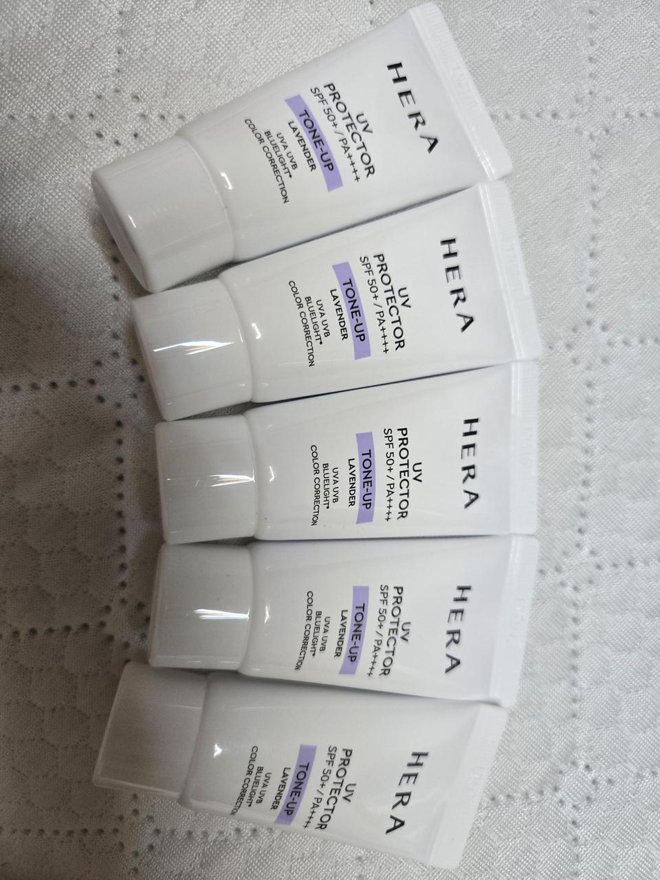 헤라 UV 프로텍터 톤업 라벤더 미니 5종 일괄 판매