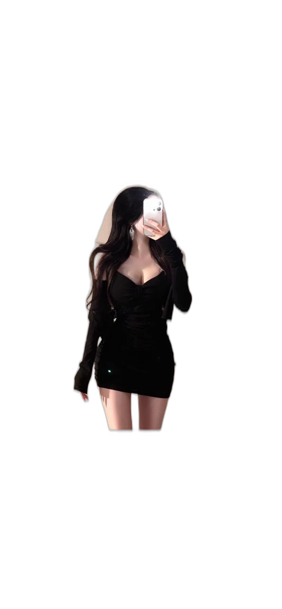 에이블리 셔링 미니 원피스