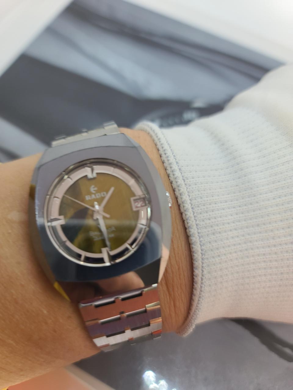 빈티지 RADO 발보아 디럭스 남성 자동메탈 시계/SWISS 정품