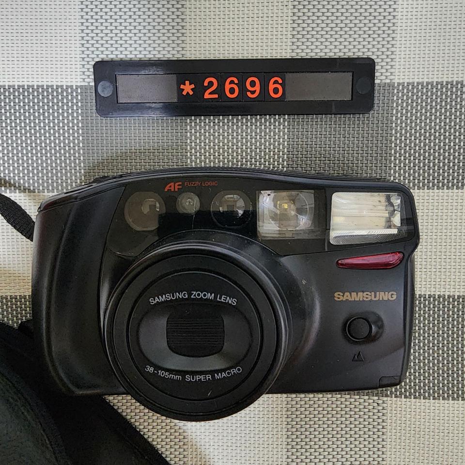 삼성캐녹스 퍼지줌 1050 필름카메라 파우치포함