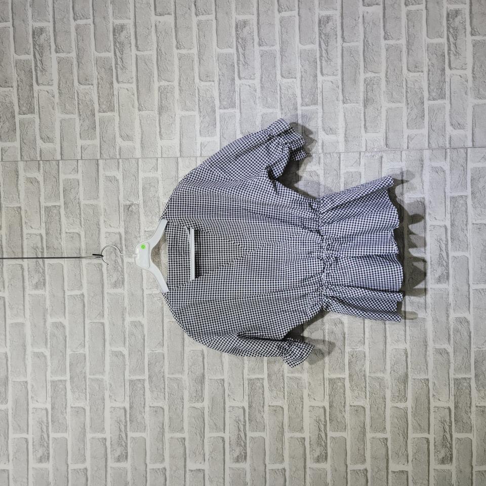 ㅊ31 체크 블라우스