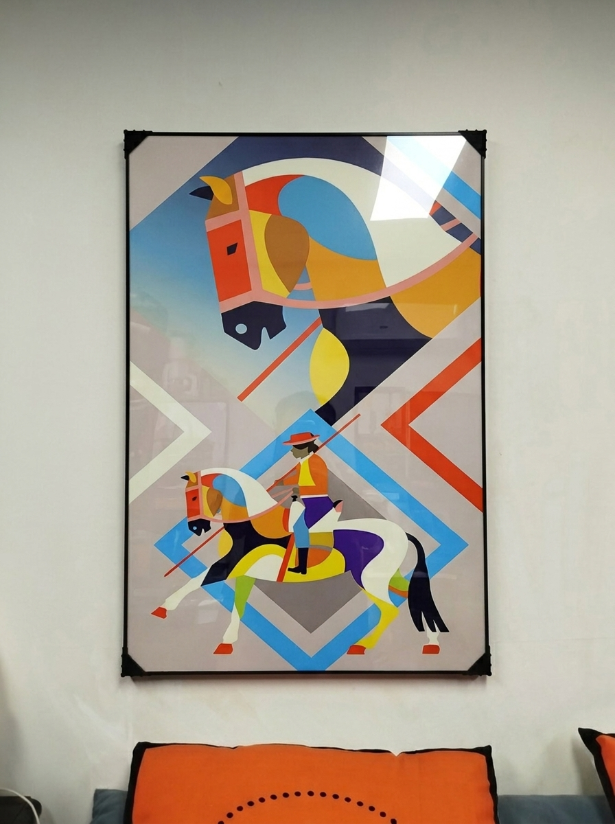 말 그림 액자 팝아트 인테리어소품 대형그림액자 거실인테리어 아트포스터