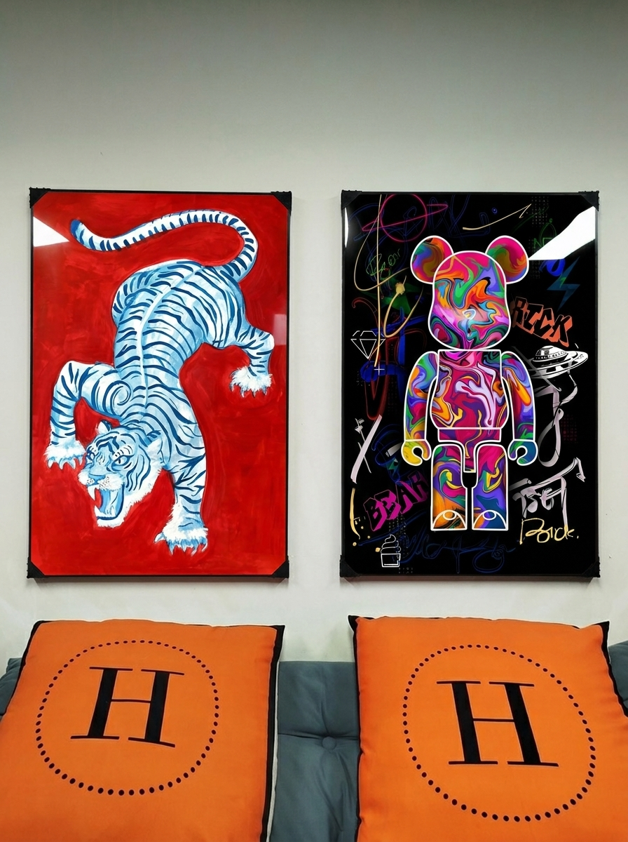 동물 그림 액자 팝아트 인테리어소품 대형그림액자 거실인테리어 아트포스터