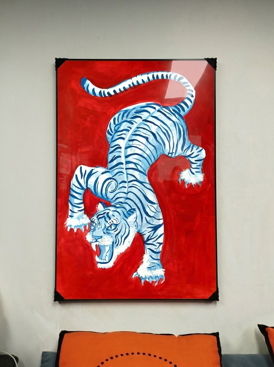 강아지그림 액자 팝아트 인테리어소품 대형그림액자 거실인테리어 아트포스터