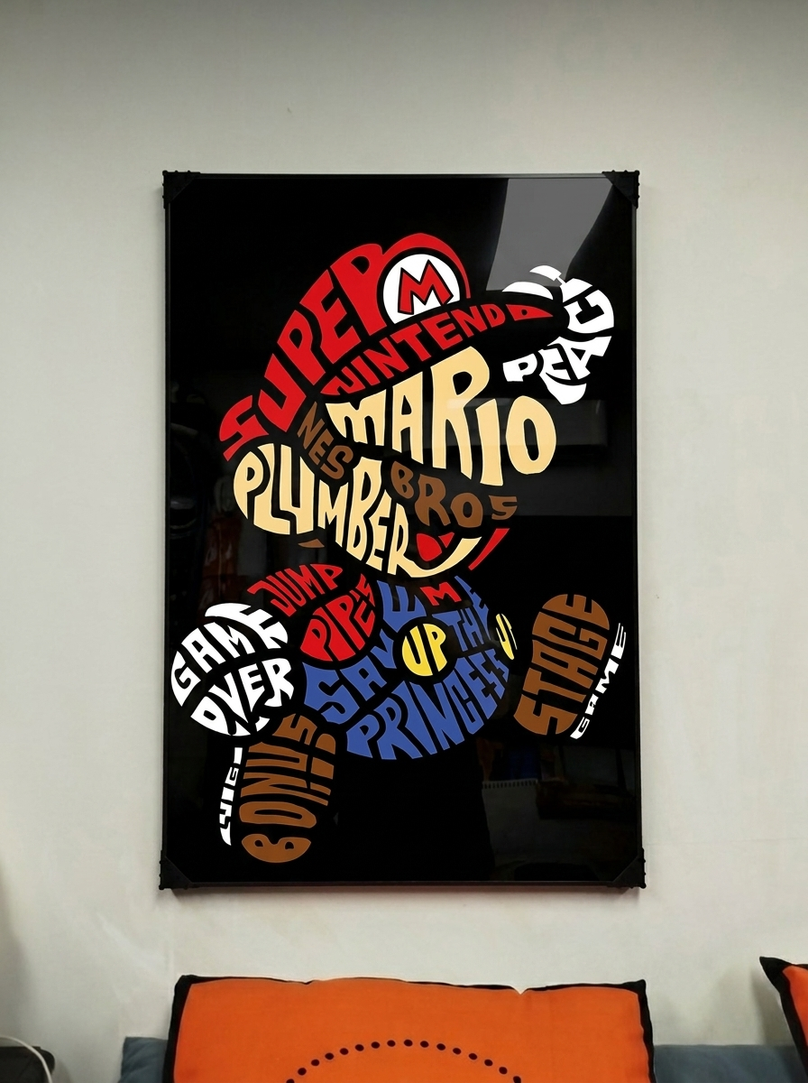 그림 액자 팝아트 인테리어소품 Nintendo Super Mario Br